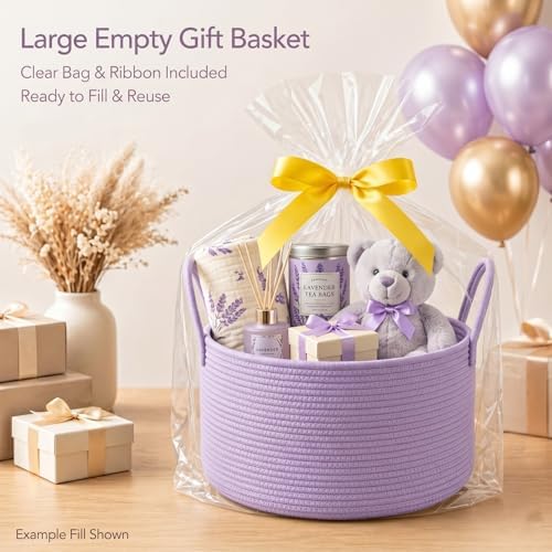 Extra Large Woven Gift Basket Empty - Image 2