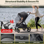 Orzbow Baby Mosquito Net for Stroller, Universal Fit, Breathable - Image 4
