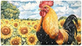 Bathtub Mat Non Slip 26.8x15.1 Inch, Sunflowers Rooster Shower Mat by Anna+Cowper