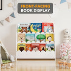 SpaceAid 3-Tier Scalloped Bookshelf, Montessori Bookcase - Image 5