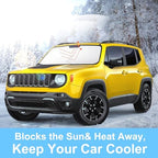 TINGLU Sun Shade for Jeep Renegade 2015-2024 Accessories Windshield Sun Shade - Image 5