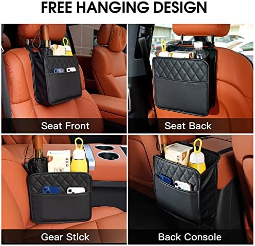 FrgKbTm 2Pack Car Seat Back Hanging Bag Car Document Holder Multi-Pocket Bottle - Image 4
