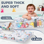 Bath Kneeler and Elbow Rest Pad Set, 1.5” Thick Bathtub Kneeling Mat - Image 3