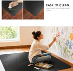 Kuyal Chair mat for Hardwood Floor, 46 x 53 inches Rectangle Floor Mats - Image 5