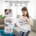 Metplus Baby Car Seat Cover, No Touch Sign Carseat Canopy & Nursing Covers - Image 5