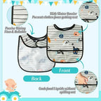 6Pcs Waterproof Toddler Bibs, Baby Feeding Bib - Image 3