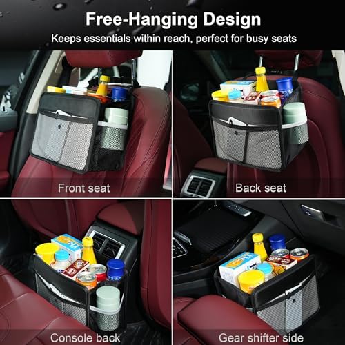 Car Back Seat Organizer and Storage Bag, Premium 1680D Oxford Cloth Collapsible - Image 6