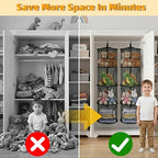 Hanging Stuffed Animal Storage Hammock Net 4 Tiers - Image 6