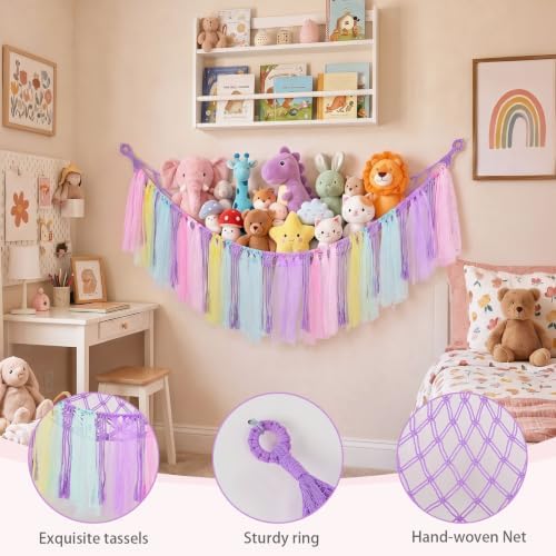 FIOBEE Stuffed Animals Net LED Light Toy Hammock - Image 6
