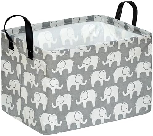 Kid Storage Basket Gift Shelf Basket Toy Storage Bin, Nursery Basket Organizer by KUNRO
