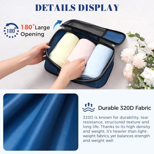 BAGAIL 4 Set/6 Set/8 Set Compression Packing Cubes Travel Accessories - Image 5