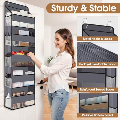 Over The Door Organizer Storage behind Door Hanging Organizer - Image 6