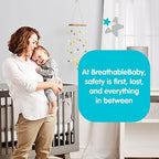 AirflowBaby Mesh Crib Liner for Full-Size Slatted Cribs, Lightweight 2mm Mesh - Image 2