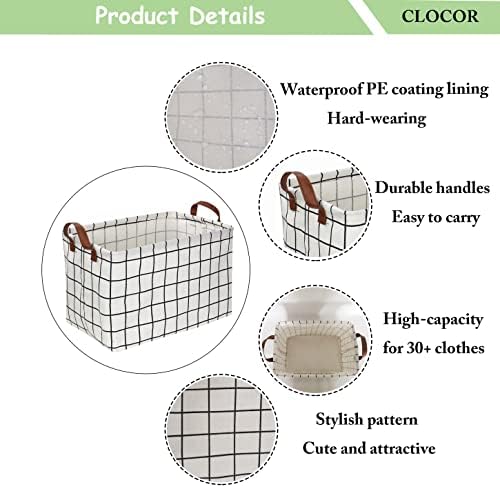 CLOCOR Rectangular Storage Basket, Collapsible Storage Bin, Gift Basket - Image 6