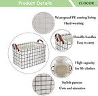 CLOCOR Rectangular Storage Basket, Collapsible Storage Bin, Gift Basket - Image 6