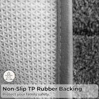 GRANNY SAYS Grey Bathroom Rugs Set 2 Piece, Non Slip Microfiber Bath Mats - Image 5