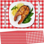 Lincia 100 Pcs Checkered Paper Placemats, 11 x 17 Inch by Lincia