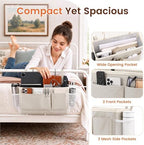 Fab totes Bedside Caddy for Dorm Bed, Bedside Storage Bag Hanging Organizer - Image 3