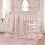 Brandream Organic Cotton French Crib Bedding Set - Image 6