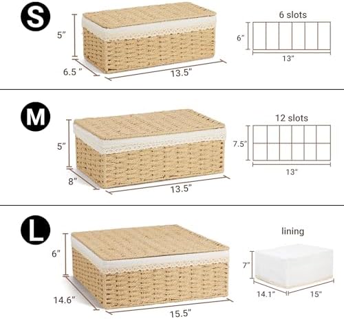 Nonam Rattan Divided Storage Basket - Image 2