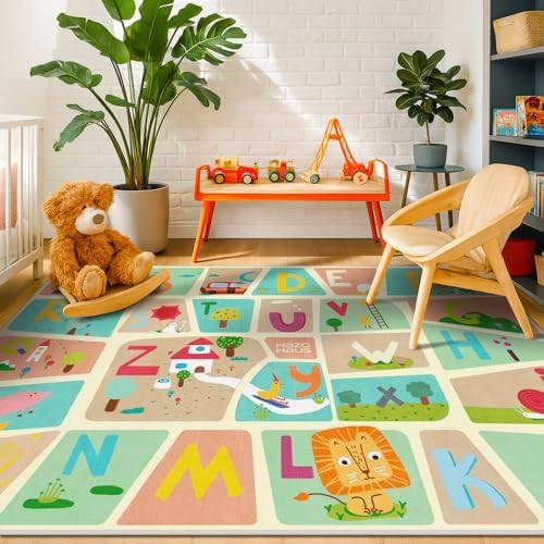 ABC Alphabet Rug for Preschool Kids Learning – 6x9 Kids Crawling Area Rug - Image 2