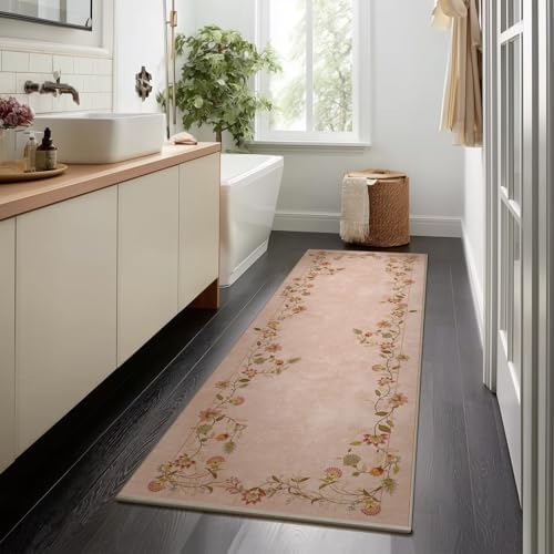 Washable Kitchen Rug Non Slip: 2x6 Hallway Runner Rug Low Pile Soft Carpet - Image 3