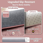 Amdrebio Blush Pink Fluffy Kids Area Rug 5x7 - Image 5