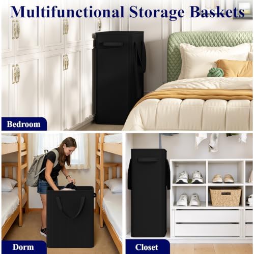 Optish 75L Slim Laundry Hamper, Large Laundry Basket - Image 7