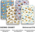 4 Pack Baby Boy Pack N Play Mini Crib Sheets Soft Fitted Baby Boy Mattress - Image 5