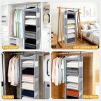 6-Shelf Hanging Closet Organizer and Storage - Image 6
