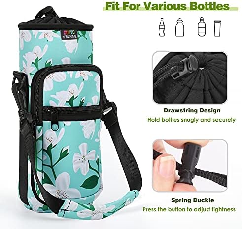 Nuovoware Water Bottle Carrier Bag, 2 Pocket, Neoprene Sleeve, - Image 5