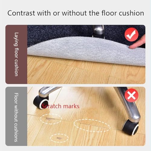 Office Chair Mat, Round Heavy Duty Carpet Area Rug Multi-Purpose Floor - Image 3