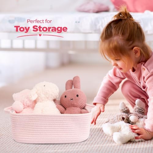XUANGUO Medium Woven Cotton Rope Storage Basket - Image 5