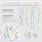 Boao Personalized Name Letter Wall Decal, Elegant Script, Holographic - Image 2