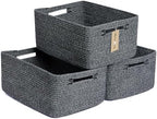 MiniArk Large Storage Baskets for Shelves, Baby Nursery, Toy Baskets Box by MiniArkStorageBasketsHome