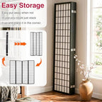 Room Divider, 4 Panel Folding Privacy Divider Portable Room Separating Dividers - Image 5