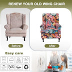 NILUOH Wingback Chair Covers 2-Piece, Armchair Slipcovers - Image 6