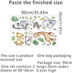 Watercolor Jungle Animal Decals - Image 6