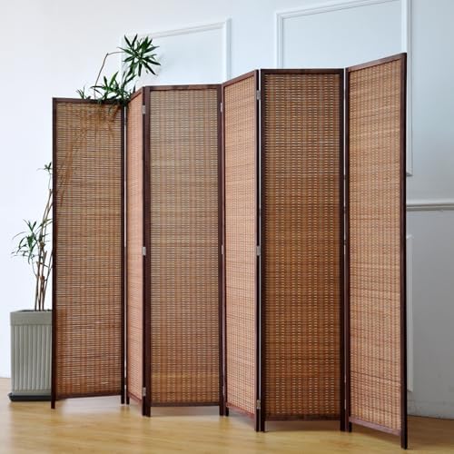 Furnnylane 6 Panel Bamboo Room Divider - Image 4