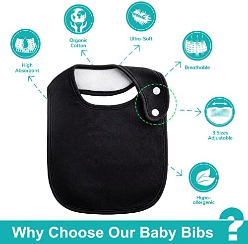 Baby Bibs Soft and Absorbent Cotton Bandana Bibs Set - Image 5