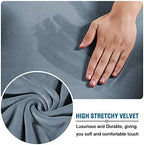 H.VERSAILTEX Wingback Chair Covers Velvet Plush Wing Chair Slipcover 1 Piece - Image 3
