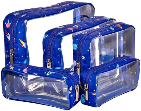 Remobia Hicol TSA Approved 5-Piece Diaper Bag Organizer Pouch Set Clear - Image 5