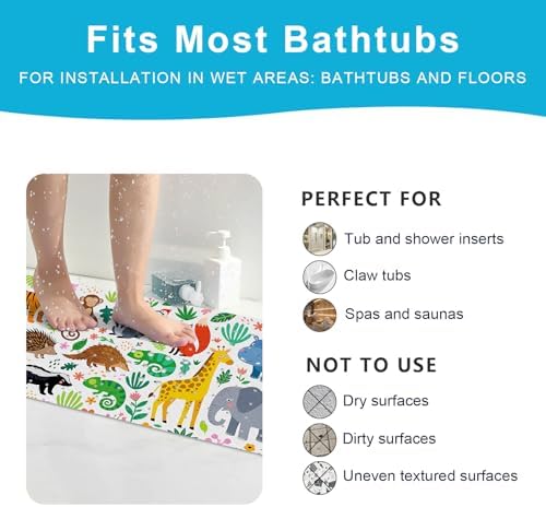 XIYUNTE Bath Mat for Tub Non Slip Bathtub Mat Non Slip 40x16 Baby Bath Mat - Image 6