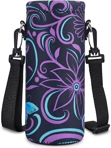 AUPET Water Bottle Bag Carrier, 24oz/32oz Insulated Neoprene bottle Sling by AUPET