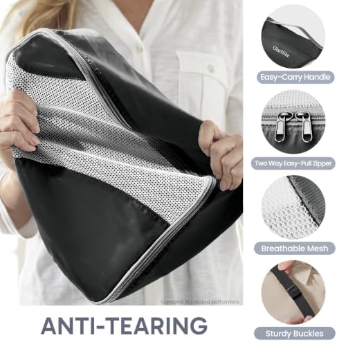 OlarHike 10 Set Packing Cubes for Travel, Gifts for Women Mom, Anti-Tearing - Image 5