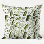 Pickle Pillow Cover 18x18 Double-Sided, Pickle Lover Gifts by Unknown