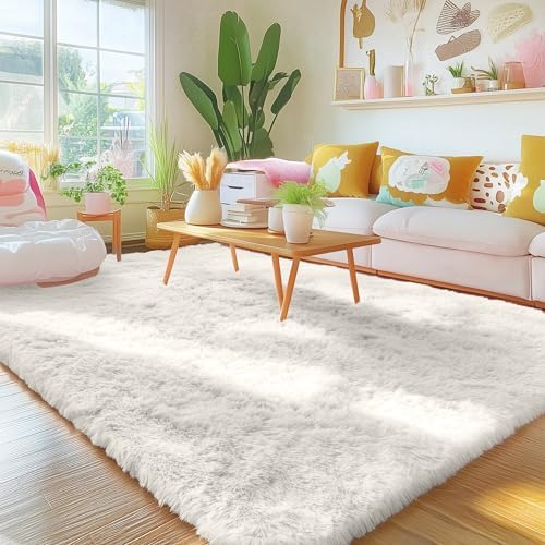 OLANLY 4x9 Area Rugs for Living Room Bedroom, Machine Washable Soft Fluffy - Image 5