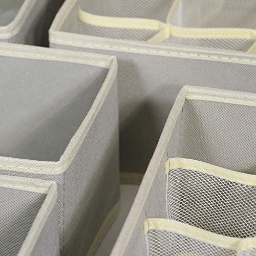 TENABORT 12 Pack Foldable Drawer Organizer Dividers Cloth Storage Box Closet - Image 3