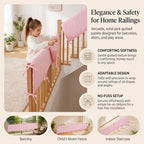 4 Pack Crib Rail Cover Sets, Full Surround Mesh Crib Rail Padding & Crib - Image 7