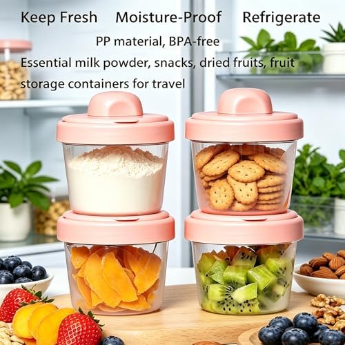 4 Layers Baby Milk Powder Formula Dispenser on The go, Baby Formula Containers - Image 2